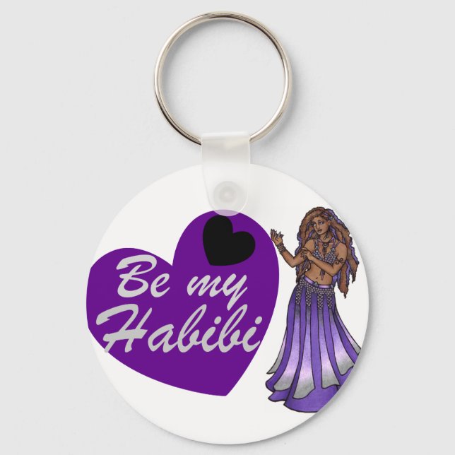Be My Habibi Belly Dancer Keychain (Front)
