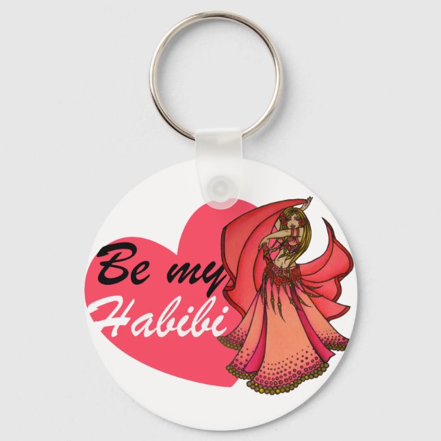 Be My Habibi Belly Dancer Keychain (Front)