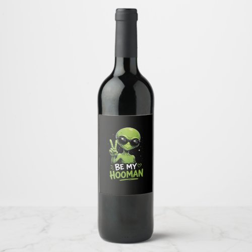 Be My Hooman  Wine Label