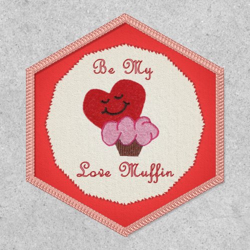 Be My Love Muffin Valentine Patch