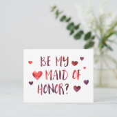 be my maid of honor bokeh postcard (Standing Front)