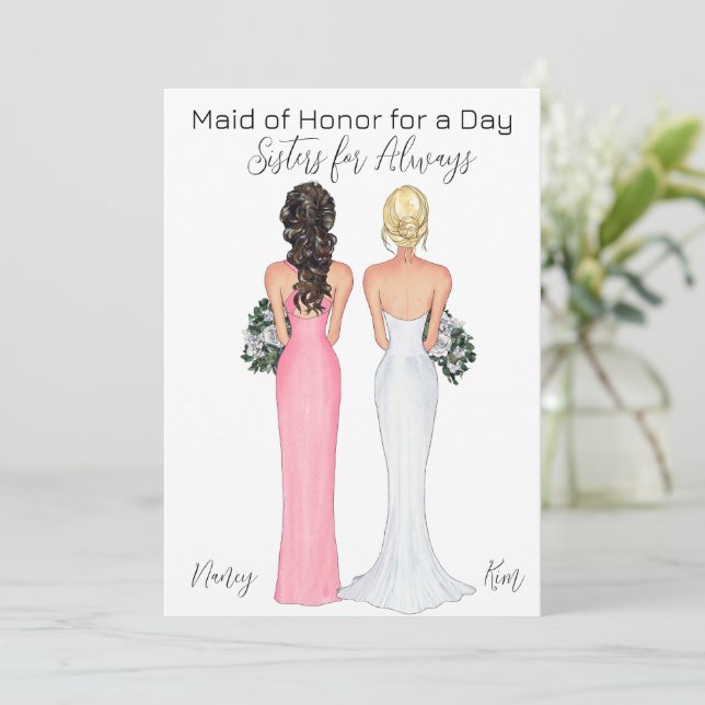 Be my Maid of Honor Proposal Announcement (Standing Front)