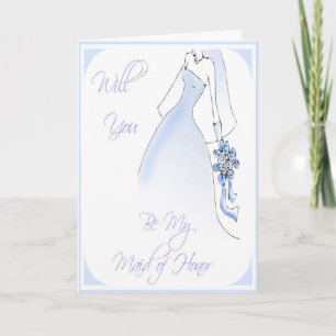 Be My Maid of Honor Wedding Invitation