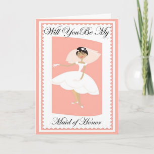 Be My Maid of Honor Wedding Invitation