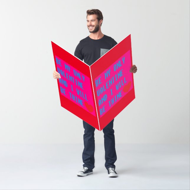 Be my only Valentine hearts and words mean a lot Card (In Situ)