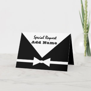 Be My Page Boy Invitation Bow Tie B431