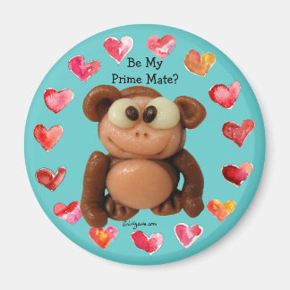 Be My Prime Mate Monkey Personalized Magnet