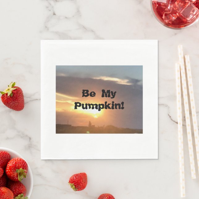Be My Pumpkin! Napkins (Insitu)