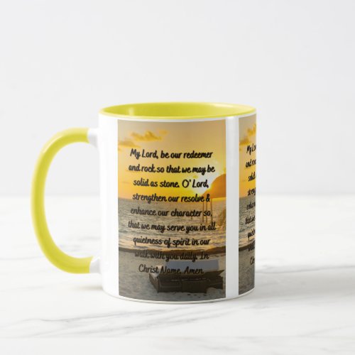 Be My Redeemer Prayer Two_Tone Mug