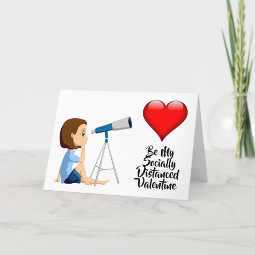 Be My Socially Distanced Valentine Card