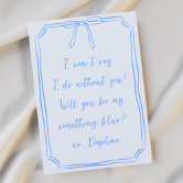 Wee Blue Coo Hochzeitskarte „Will You Be My Bridesmaid?“ | 15x15 Cm, Mit Umschlag | Blanko Innen Für Persönliche Nachricht