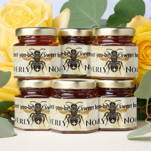 Be My Sweet Honey Bee Wedding Jar Favors