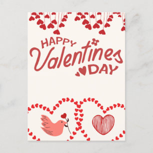 Be My Valentine: A Day of Love and Romance Holiday Postcard