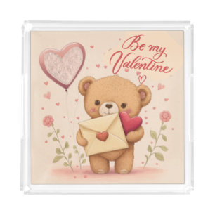 Be my Valentine Acrylic Tray