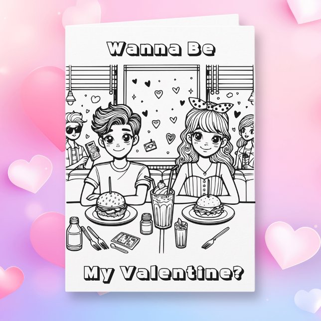 Be My Valentine | Adult Coloring   Card (Creator Uploaded)