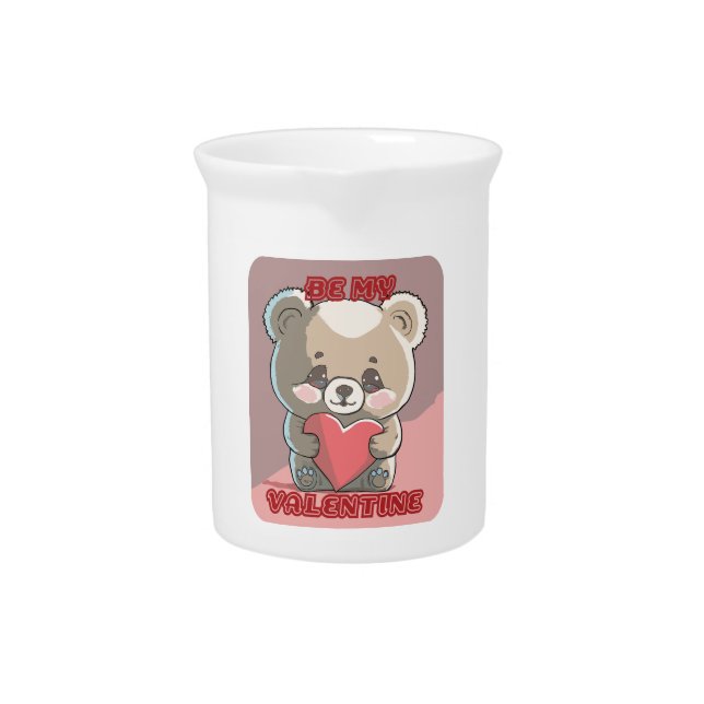 Be my Valentine  Beverage Pitcher (Front)