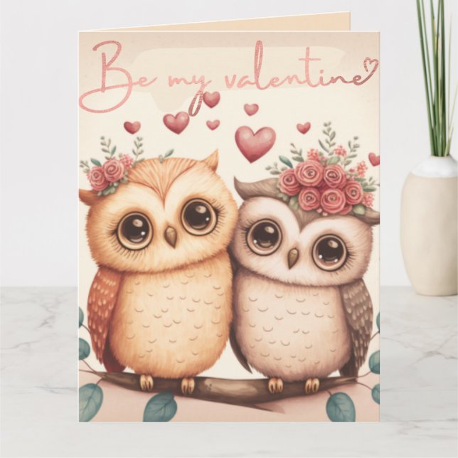 Be my valentine card (Front)