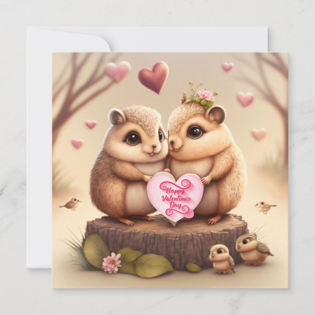 Be my Valentine         Card (Front)