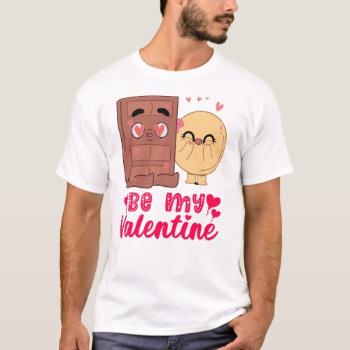 Be My Valentine Choco Pancake Matching Couples T_Shirt