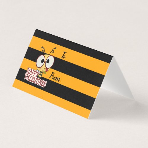 Be My Valentine Cute Bee Personalized