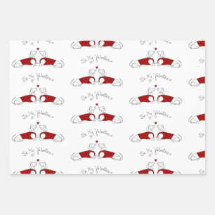 Be My Valentine Dachshund Wrapping Paper
