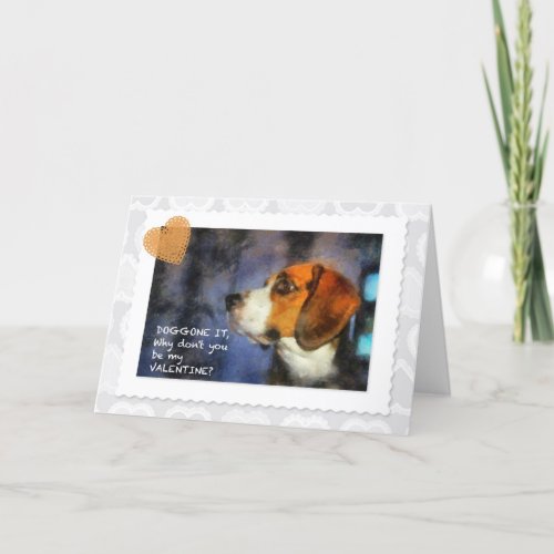 Be My Valentine Dog Holiday Card