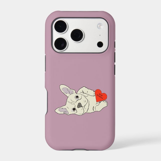 Be my Valentine, dog iPhone Case (Back)