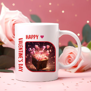 Be My Valentine? - Enchanted Connection Two-Tone Coffee Mug