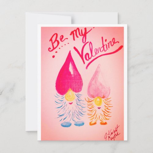 BE My Valentine  Flat Holiday Card