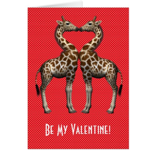 Be My Valentine Giraffes