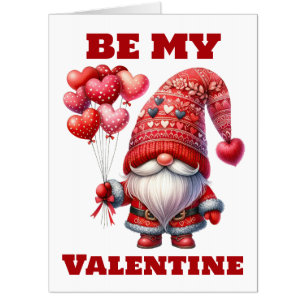 Be my Valentine Gnome Card