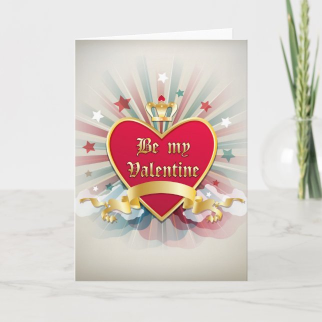 Be my Valentine greeting card (Front)