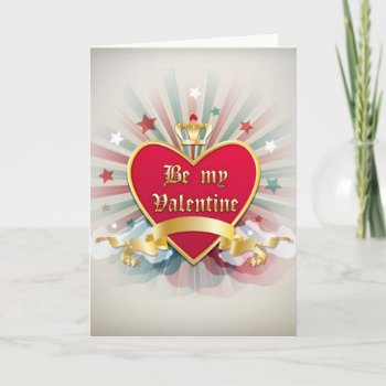 Be My Valentine Greeting Card by Taniastore at Zazzle