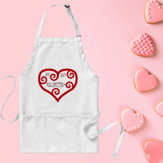 Be My Valentine Heart Adult Apron