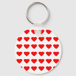 Be My Valentine Hearts 36Red Transp jGibney Keychain