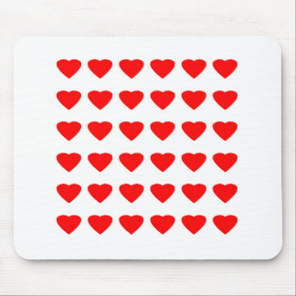 Be My Valentine Hearts 36Red Transp jGibney Mouse Pad