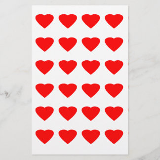 Be My Valentine Hearts 36Red Transp jGibney Stationery