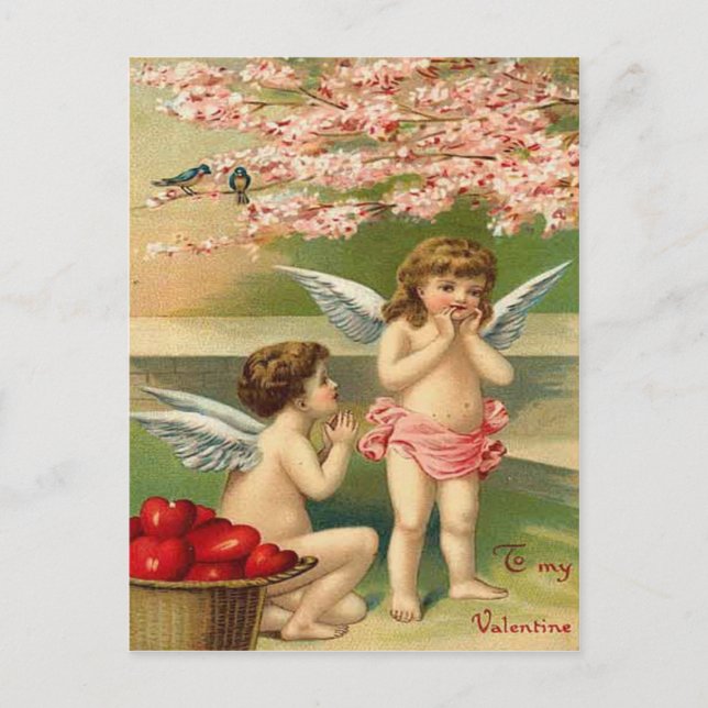 Be My Valentine Holiday Postcard (Front)
