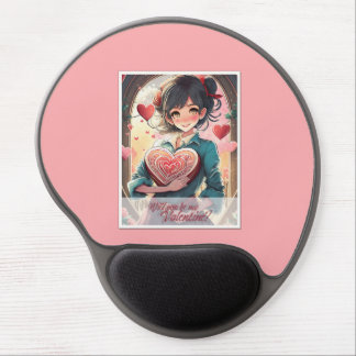Be My Valentine in Manga Style 31470 Gel Mouse Pad