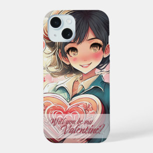 Be My Valentine in Manga Style 31470 iPhone 15 Case