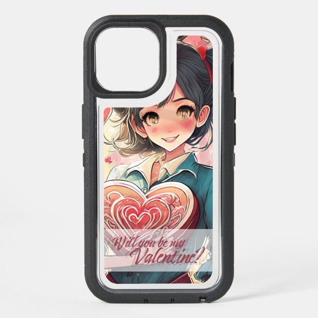 Be My Valentine in Manga Style 31470 iPhone 15 Case (Back)