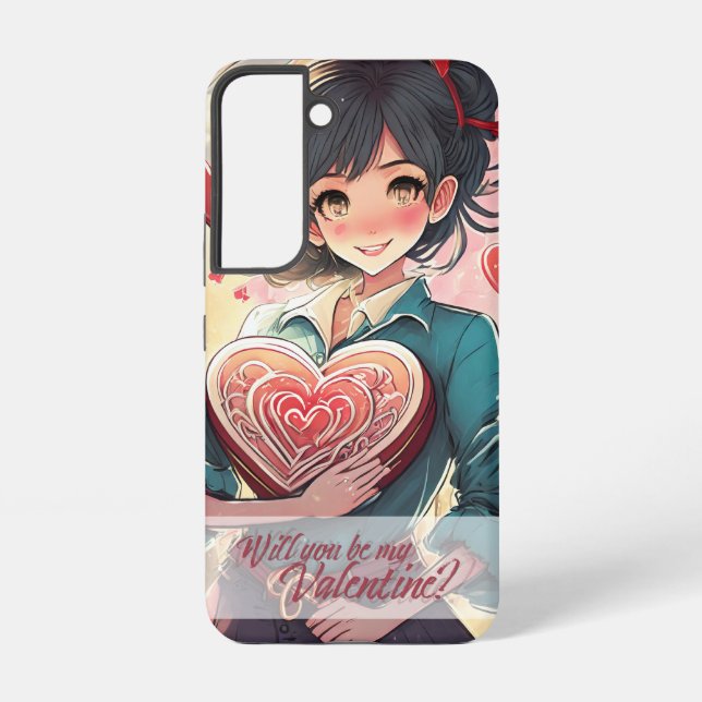 Be My Valentine in Manga Style 31470 Samsung Galaxy Case (Back)
