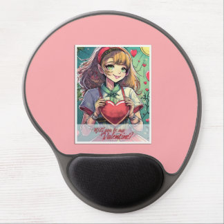 Be My Valentine in Manga Style 33419 Gel Mouse Pad