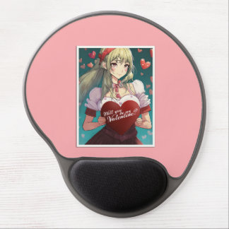 Be My Valentine in Manga Style 33893 Gel Mouse Pad