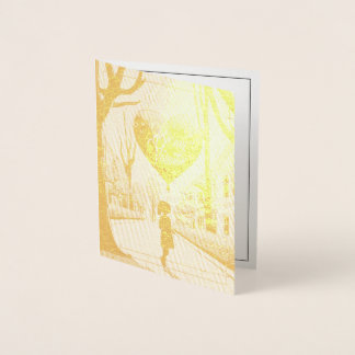 Be My Valentine in Manga Style Monochrome 1617 Foil Card