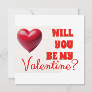 Be My Valentine Invitation