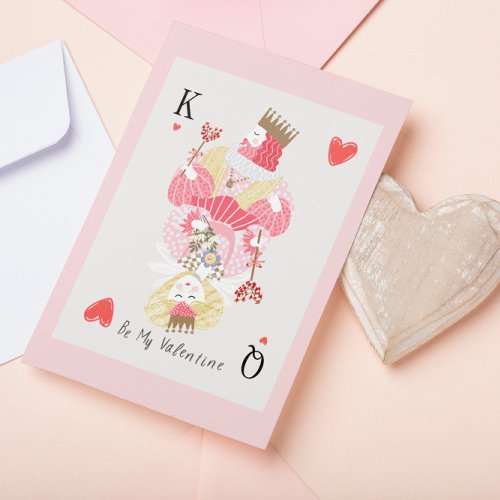 Be my Valentine King and Queen   Thank You Card
