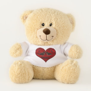 Be My Valentine Kissing Doves Teddy Bear