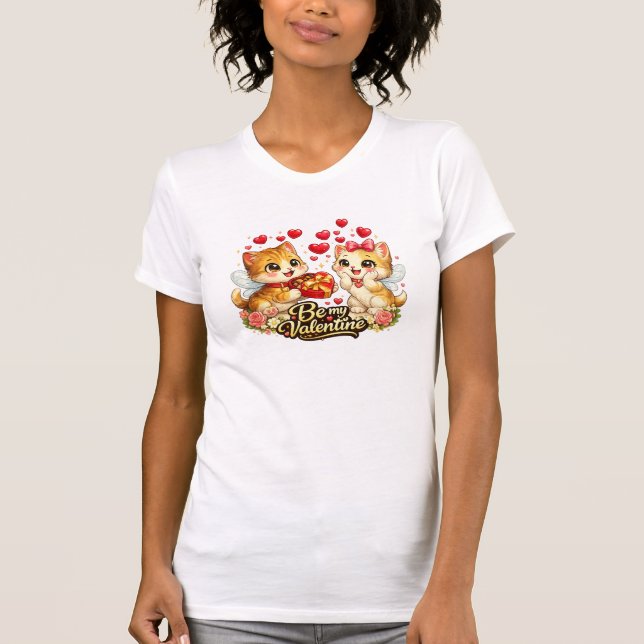 Be my Valentine kittens T-Shirt (Front)