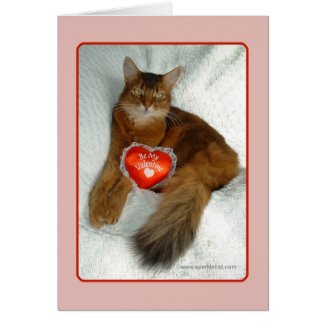 Be My Valentine Kitty Card